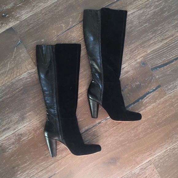 ANTONIO MELANI knee high boots BLACK - Picture 1 of 4